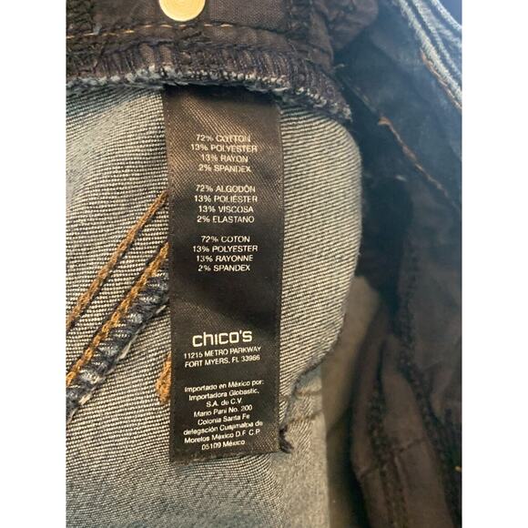 So Lifting by Chico's The So Slimming Collection Low-Rise Jeans, Size 0 Short - Picture 10 of 10